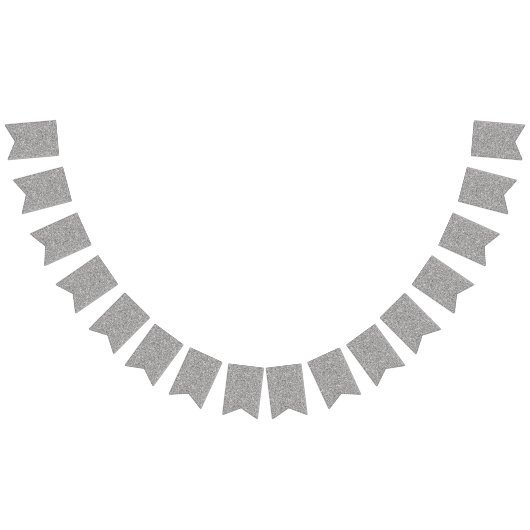 Faux Silver Glitters. Vlaggetjes (Alle)