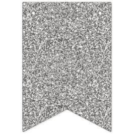 Faux Silver Glitters. Vlaggetjes