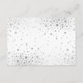 Faux Silver Gold Foil Confetti in Lieu Favors Informatiekaartje (Achterkant)