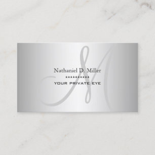 Faux Silver Gradiënt DIY Visitekaartje