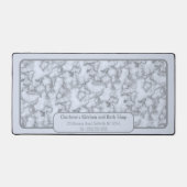 Faux Silver Grey Marble - Neutraal voor elke kanto Bureaumat (Voorkant)