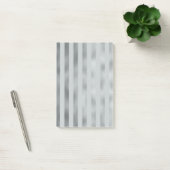 Faux Silver Grey Metallic Vertical Wide Stripe Post-it® Notes (Kantoor)