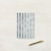 Faux Silver Grey Metallic Vertical Wide Stripe Post-it® Notes (Op bureau)