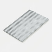 Faux Silver Grey Metallic Vertical Wide Stripe Post-it® Notes (Schuin)