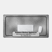 Faux Silver Grey Metallic voor hem Bureaumat (Keyboard & Muis)