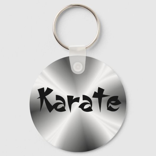 Faux Silver Karate Sleutelhanger (Voorkant)