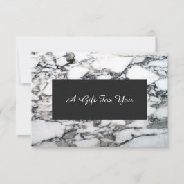 Faux Silver Marble Spa en Salon Gift Certificate