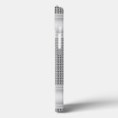 Faux Silver Metal Pattern iPhone X Hoesje (Achterkant / Links)