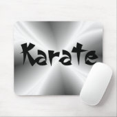 Faux Silver Metallic Karate Muismat (Met muis)