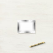 Faux Silver Metallic Post-it® notes (Op bureau)