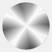 Faux Silver Metallic Sticker (Voorkant)