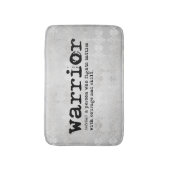 Faux Silver Metallic Warrior Definitie Badmat (Voorkant Verticaal)