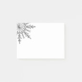Faux Silver Metallic Winter Snowflake Post-it® Notes (Voorkant)