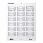 Faux Silver Modern Simple Sjabloon Etiket (Full Sheet)