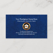 Faux Silver Pipes Faucet Blue Water Grunge Plumber Visitekaartje (Achterkant)