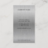 Faux Silver Psycholoog Psi Symbol Visitekaartje (Achterkant)