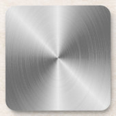 Faux Silver Roestvrij staal Bier Onderzetter (Voorkant)