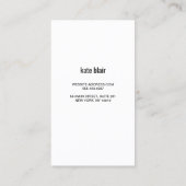 Faux Silver Sequin Stripes Beauty Salon Visitekaartje (Achterkant)