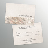Faux Silver Sequins Beauty Gift Certificate Kortingskaartje