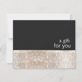 FAUX Silver Sequins Black Salon Cadeaubon (Voorkant)