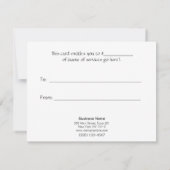 FAUX Silver Sequins Black Salon Cadeaubon (Achterkant)