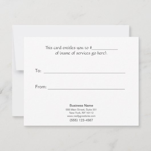 FAUX Silver Sequins Black Salon Cadeaubon (Achterkant)