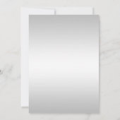 Faux Silver Sequins Bow repetitie diner Kaart (Achterkant)