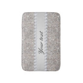 Faux Silver Sequins en Diamonds Badmat (Voorkant Verticaal)
