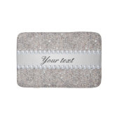 Faux Silver Sequins en Diamonds Badmat (Voorkant)