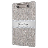 Faux Silver Sequins en Diamonds Klembord (Links)