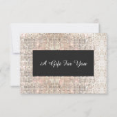 Faux Silver Sequins Spa en Salon Cadeaubon (Voorkant)