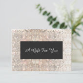 Faux Silver Sequins Spa en Salon Cadeaubon (Staand voorkant)