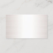 Faux Silver Shiny Elegant Design Modern Plain Luxe Visitekaartje (Achterkant)