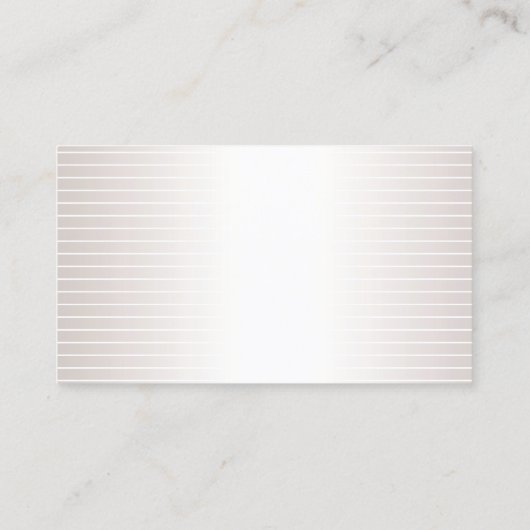 Faux Silver Shiny Elegant Design Modern Plain Luxe Visitekaartje (Achterkant)