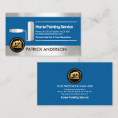 Faux Silver Stripes Roller Paint Painter Visitekaartje (Voorkant / Achterkant)