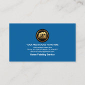 Faux Silver Stripes Roller Paint Painter Visitekaartje (Achterkant)