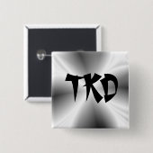 Faux Silver TKD Button (Voorkant /achterkant)