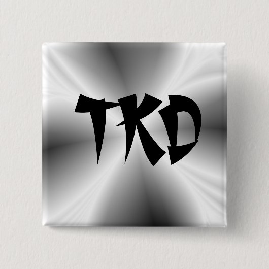 Faux Silver TKD Button (Voorkant)