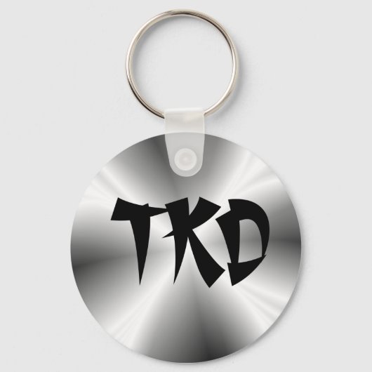 Faux Silver TKD Sleutelhanger (Voorkant)