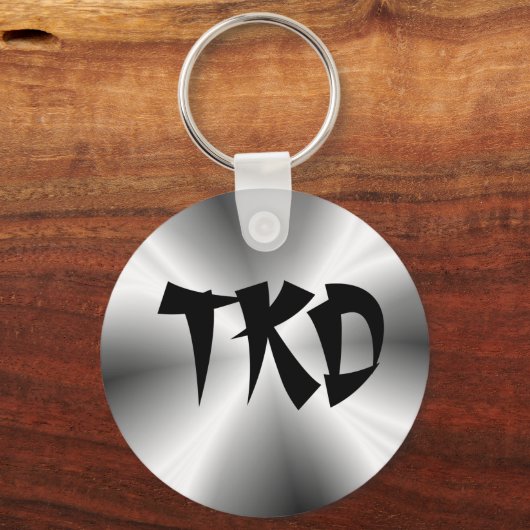 Faux Silver TKD Sleutelhanger (Voorkant)