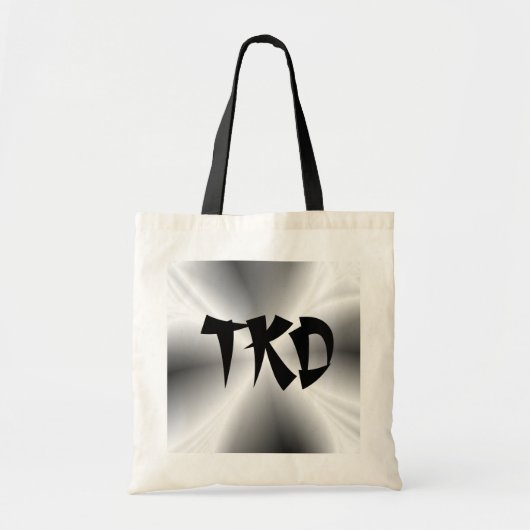 Faux Silver TKD Tote Bag (Voorkant)