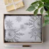 Faux Silver Winter Sneeuwvlokken Tissuepapier (Geschenk)