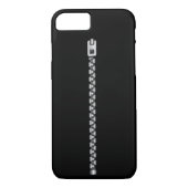 Faux Silver Zipper Case-Mate iPhone Case (Achterkant)