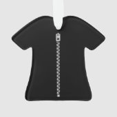 Faux Silver Zipper Ornament (achterkant)