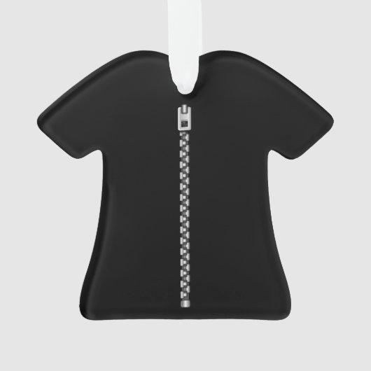 Faux Silver Zipper Ornament (achterkant)