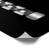 Faux Silver Zipper Poster (Hoek)