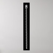 Faux Silver Zipper Poster (Voorkant)