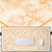 Faux Sinaasappel Marmer Bureaumat