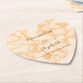 Faux Sinaasappel Marmer Kartonnen Onderzetters (Gekanteld)