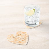 Faux Sinaasappel Marmer Kartonnen Onderzetters (Insitu)